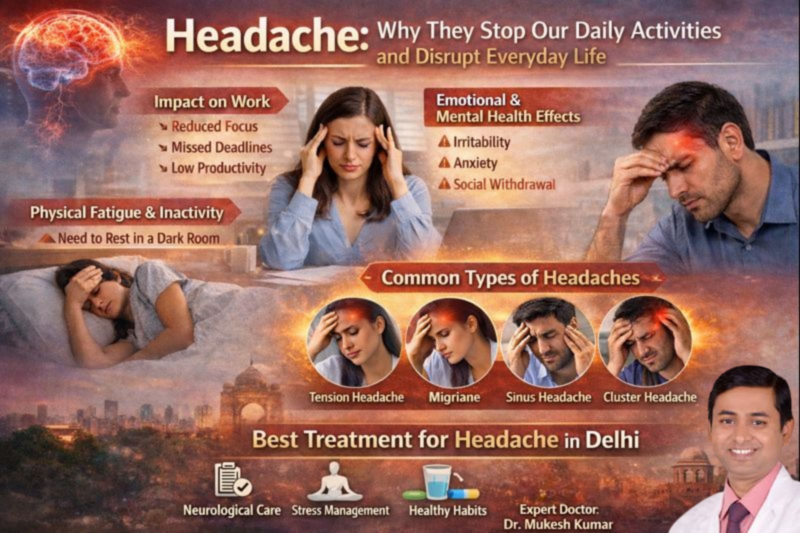 Best Treatment for Headache in Delhi